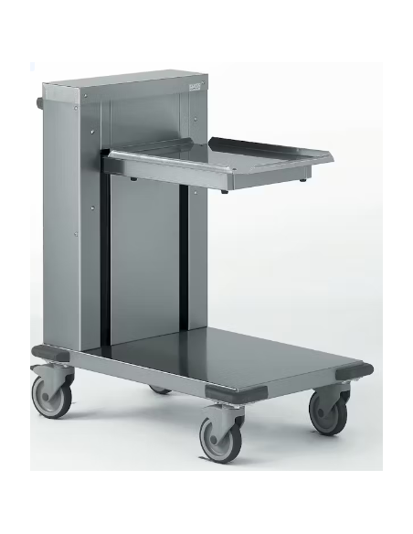 CHARIOT A NIVEAU CONSTANT PR CASIER A VERRES 500 X 500MM CAPACITE 6 PANIER